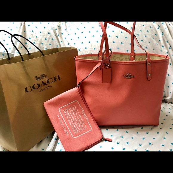 COACH Reversible Ombre City Tote - Picture 2 of 2